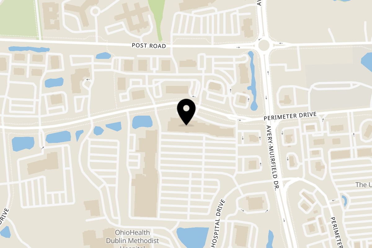 Map showing the location of El Vaquero El Vaquero 6549 Perimeter Drive (614) 793-8193 on 6549 Perimeter Dr in Dublin
